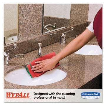 WypAll® Microfiber Cloths, Reusable, 15 3-4 X 15 3-4, Red, 6-pk, 4 Pk-ct freeshipping - TVN Wholesale